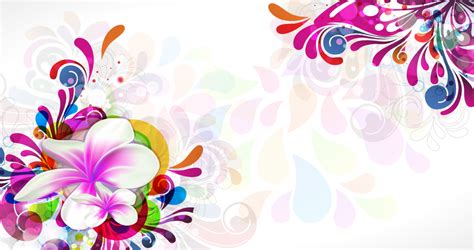 Illustration Vector Design Colorful Floral Background Vector ...