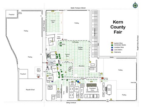 Kern County Fair Map - Bakersfield Ca • mappery