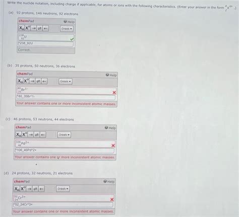 Solved Write the nuclide notation, including charge if | Chegg.com