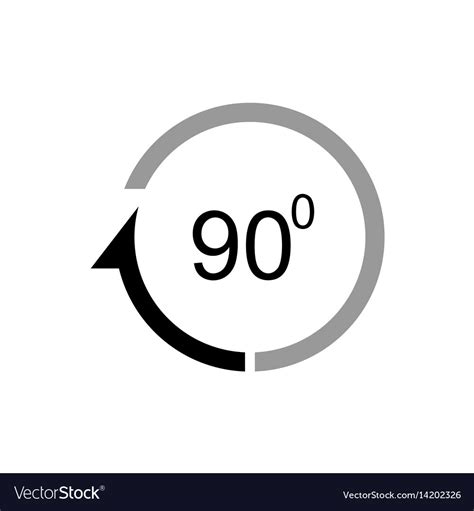 Angle 90 degrees icon Royalty Free Vector Image