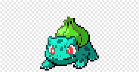 Bulbasaur Ash Ketchum Pixel art Pikachu, bulbasaur pixel, fictional ...