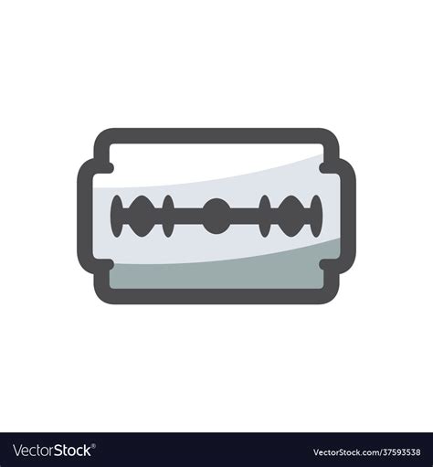 Razor blade steel icon cartoon Royalty Free Vector Image