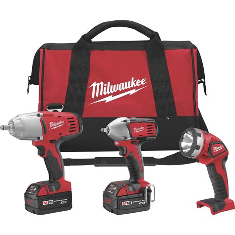 FREE SHIPPING — Milwaukee M18 Li-Ion Cordless Power Tool Set — 3-Tool ...