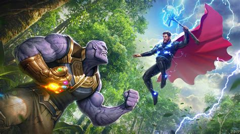 Thanos vs Thor Avengers Wallpaper, HD Movies 4K Wallpapers, Images and ...