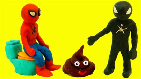 Spiderman in toilet POOP prank! Toilet Poop Time & Venom - YouTube