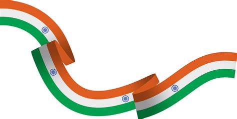 India flag ribbon banner 10259715 PNG