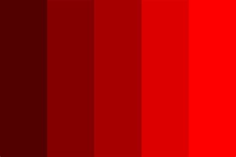 Different Shades of red Color Palette