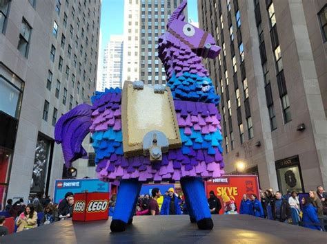 Epic LEGO Fortnite Event at Rockefeller Center