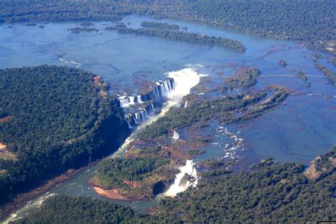 Aerial view of Iguazu Falls - Geographic Media