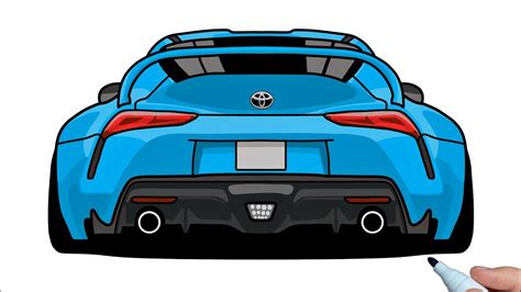 Draw Toyota Supra