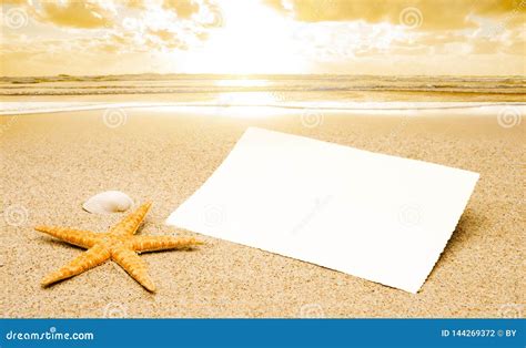 Postcard at beach stock photo. Image of nature, gold - 144269372