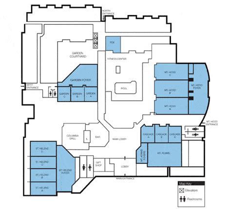 Portland Airport Meeting Space Floor Plans | Sheraton Portland Airport ...