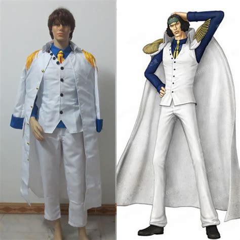 One Piece Aokiji Kuzan Cosplay Costume Aokiji Kuzan Navy Admiral ...