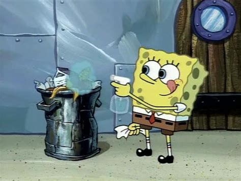 Can't have dirty garbage | SpongeBob SquarePants | Know Your Meme