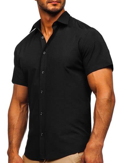 Camisas de manga corta negras para hombre - Colección 2021