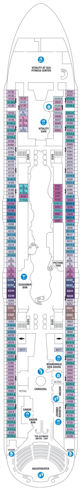 Deck 6 - Symphony of the Seas Deck Plans | Royal Caribbean Blog