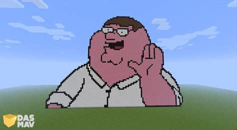 Peter Griffin Pixel Art in Minecraft by dasmav on DeviantArt