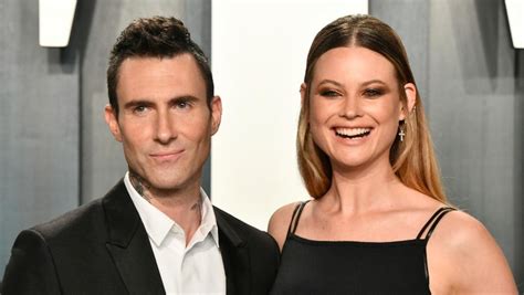 Adam Levine Rocks A Dress To Match Wife Behati Prinsloo And Their ...