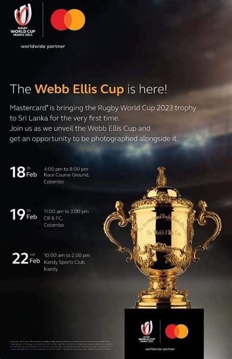 Rugby World Cup “Webb Ellis” Sri Lanka Trophy Tour 2023 - RugbyAsia247