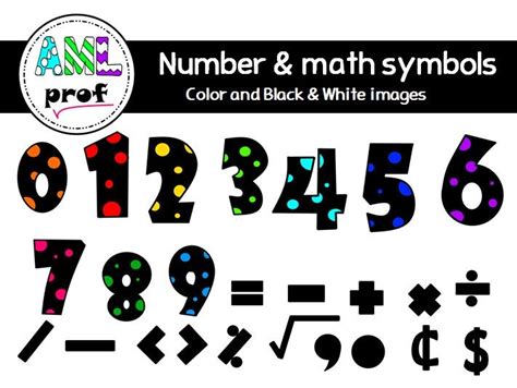 Dot numbers and Math symbols