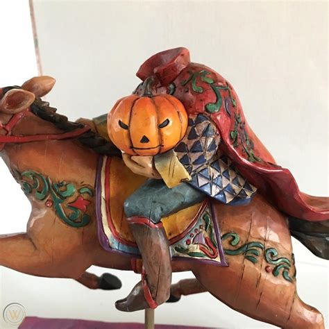 Jim Shore Headless Horseman Halloween Pumpkin with Box 4002857 Retired ...