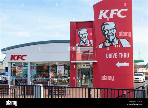 KFC Drive Thru restaurant, Nottingham, England, UK Stock Photo ...