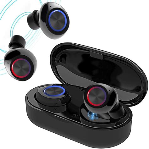 True Wireless Earbuds V5.0 Bluetooth Earbuds Waterpoof LED Sports in ...