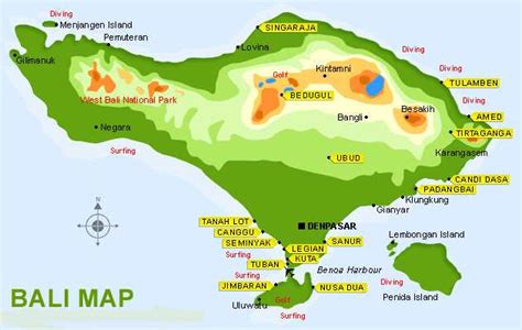 Peta Bali : Sejarah dan Letak Lokasi Geografis - JAGAD ID