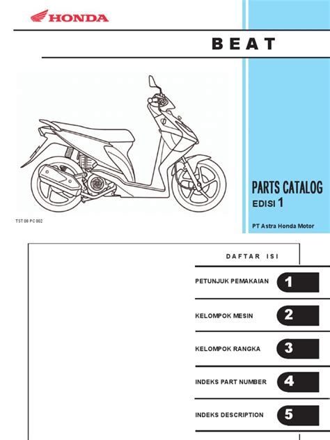 Honda Beat Fi Parts Catalog Pdf