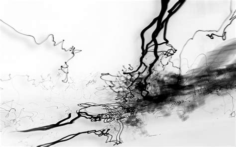 Black and white abstract painting, abstract HD wallpaper | Wallpaper Flare