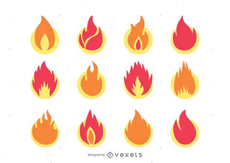 Flame Icon 1 Vector Vector Download