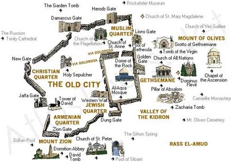 Map Of The Temple Mount - Squaw Valley Trail Map