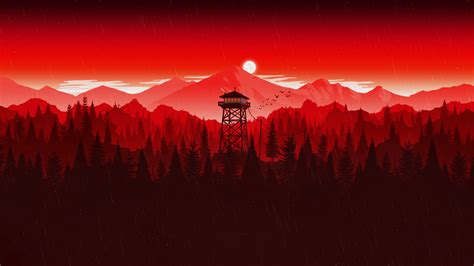 Red Firewatch [1920x1080] : r/wallpaper