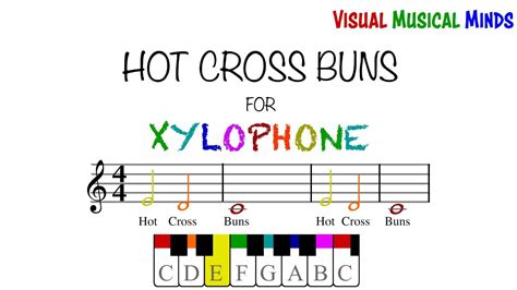 Hot Cross Buns for Xylophone - YouTube