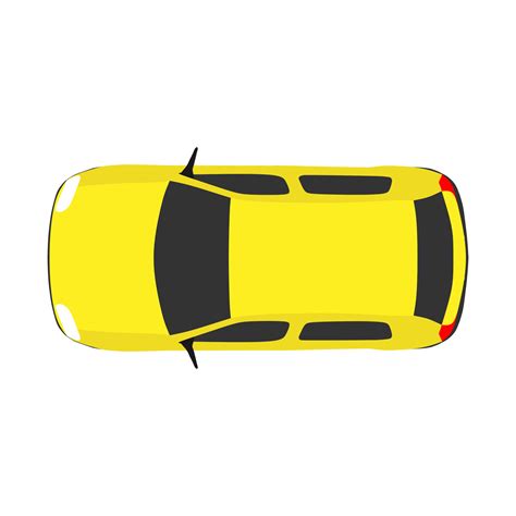 Car top view vector travel. Above white background road. Drive concept ...