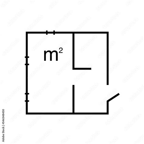 Coordinate axes sign. Coordinate system. Square area icon. Measuring ...