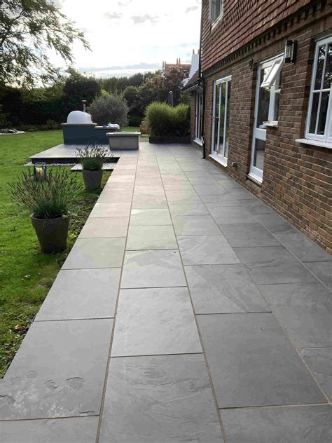 Ruined Slate Patio Beautifully Restored in Pembury - South Kent Tile Doctor