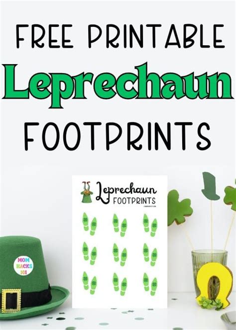 Free Printable Leprechaun Footprints For St. Patrick’s Day - Mom Hacks 101