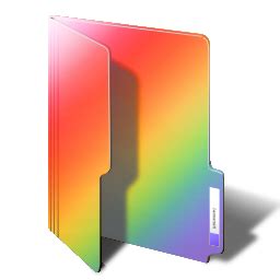 Rainbow Folder Icon at Vectorified.com | Collection of Rainbow Folder ...