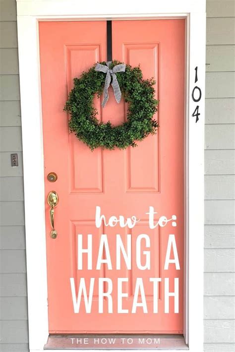 How to hang a wreath – On doors, windows, mirrors and more – The How To Mom