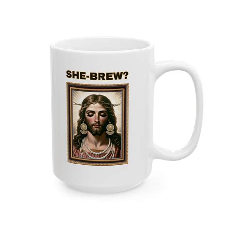 Funny Pronoun Satire Ceramic Coffee Mug 11oz, 15oz - he/she humor jesus ...