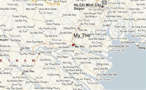 My Tho Vietnam Map | Cities And Towns Map