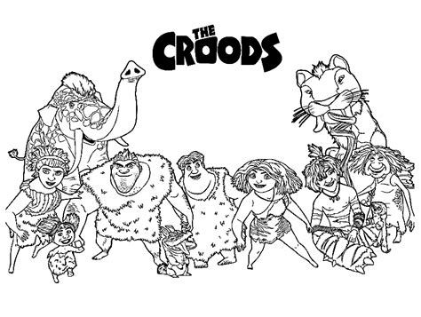 Free printable The Croods Coloring Page - Free Printable Coloring Pages