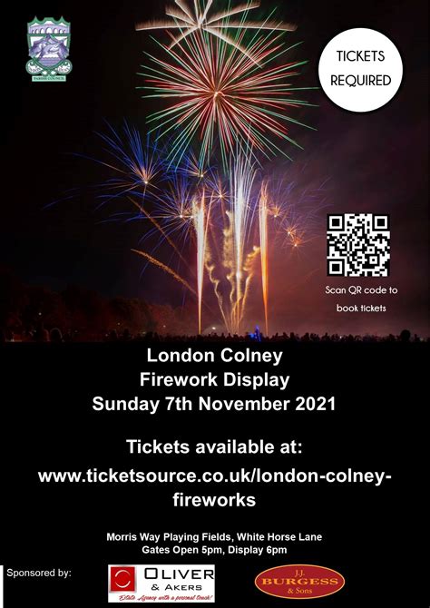 Tickets are now on sale for the London Colney Firework Display ...