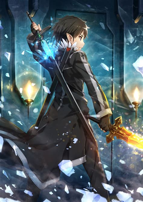 Kirito dual-wielding [Sword Art Online] : r/bishounen