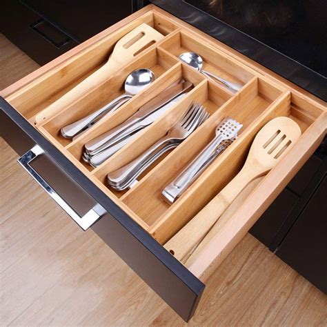 Deep Silverware Drawer Organizer: New Design Heavy-Duty Anti-Slip ...