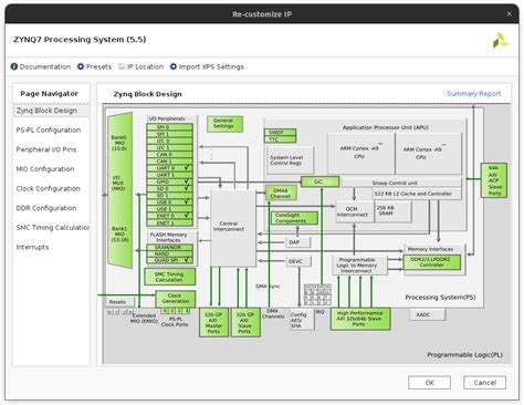 Getting started with a Zynq development board. Base PS Design ...