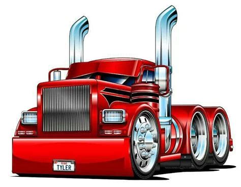 cartoon semi truck images - Goodly Portal Fonction