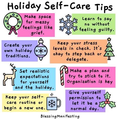 8 Holiday Self-Care Tips | Holiday stress, Coping skills, Self compassion