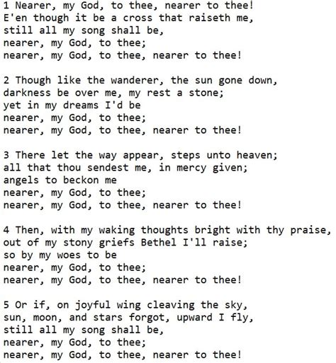 Nearer My God To Thee Guitar Chords